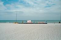 Juli 2001. Mecklenburg-Vorpommern. Fischland / Darß. Ostseeküste. Strand bei Prerow
